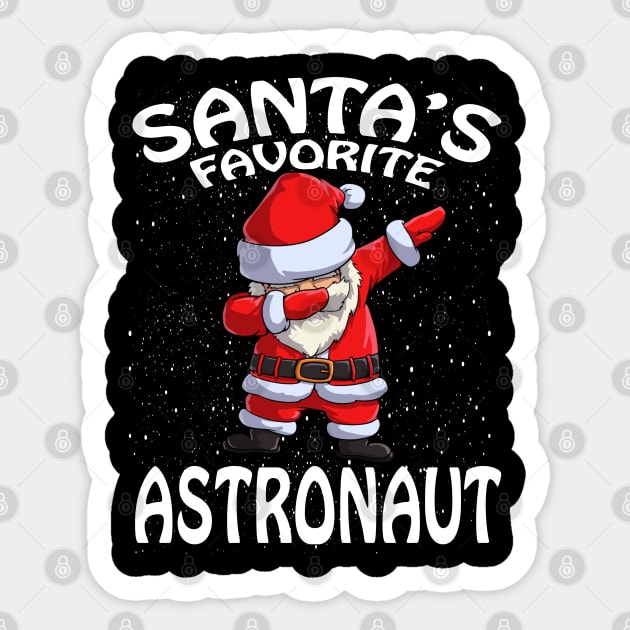 Santas Favorite Astronaut Christmas Sticker by intelus